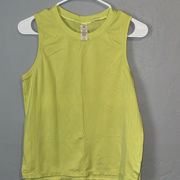 Tuff Athletics Tops - Tuff Athletics Neon Lime Yellow Athletic Tank Top
